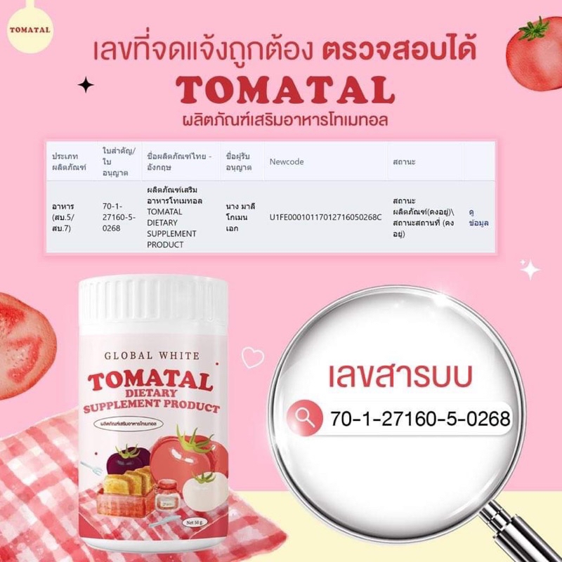 tomatal-ชงขาวมะเขือเทศ-น้ำชงมะเขือเทศ3สี-tomatalชงขาว