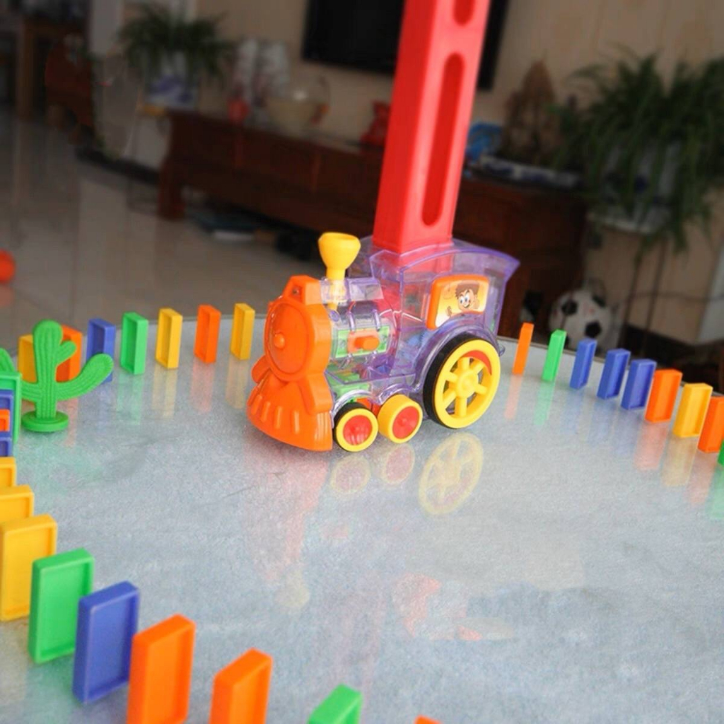 รถโดมิโน่-รถไฟของเล่น-รถไฟเรียงการ์ด-ของเล่นเสริมพัฒนาการเด็ก-ของเล่นที่เด็กๆชอบ