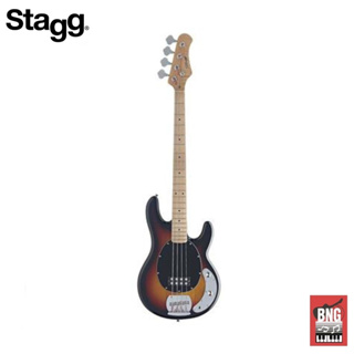 STAGG MB300 กีตาร์เบส แบรนด์เบลเยี่ยม เบสนุ่ม คมชัด Bass Electric 4 String เหลือแต่ Sunburst