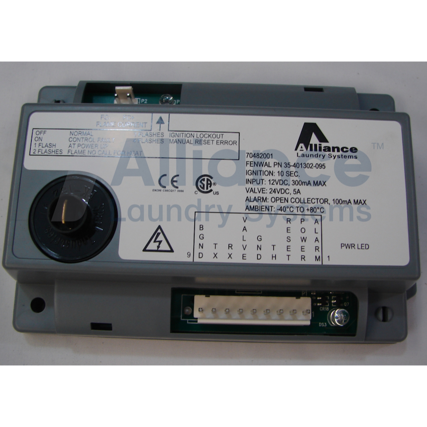 70482001 CONTROL,IGNITION 12VDC CSA for dryer Speed Queen and Primus