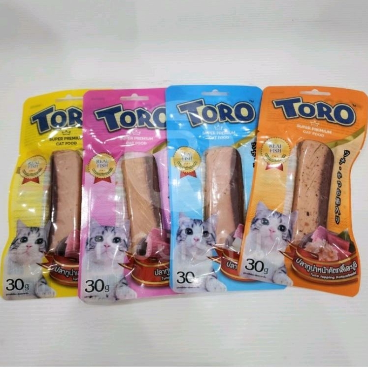 toro-โทโร่-ขนมแมวแสนอร่อย-ทำจากเนื้อปลาแท้-ขนาด-30-กรัม
