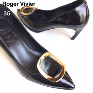 R01 🔥Roger Vivier🔥รองเท้ามือสองแบรนด์เนม