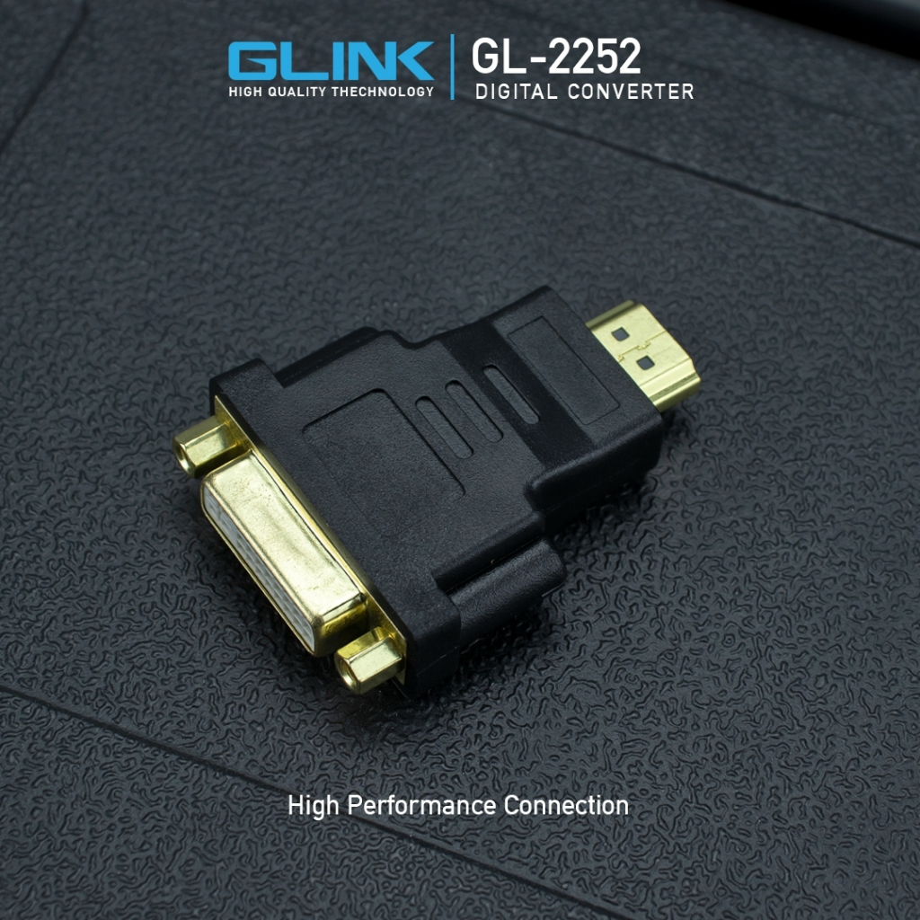glink-gl-2252-อแดปเตอร์หัวแปลง-dvi-24-5-f-to-hdmi-m-หัวแปลง-หัวต่อ-คุณภาพดี-แปลงช่องสัญญาณ-dvi-เป็น-hdmi
