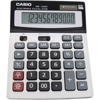 เครื่องคิดเลข หน้าจอ 12 หลัก รุ่น CASIO-DM-1200V-05h-Rat