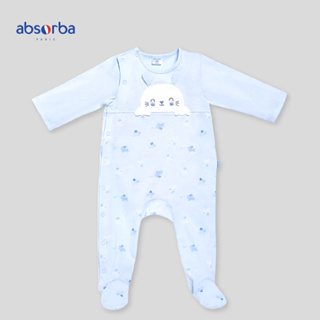แอ็บซอร์บา ชุดหมียาว สำหรับเด็กแรกเกิด - 6 เดือน สีฟ้า คอลเลคชั่น Vilain Lapin - Rp