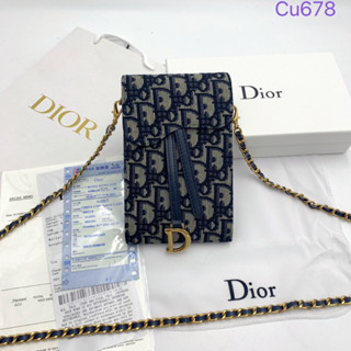 🔥Size 7 นิ้ว 🔥กระเป๋าสะพายข้างใส่มือถือได้ทุกรุ่น❤️ Dior ❤️ภาพถ่ายจากงานจริง ( Box )