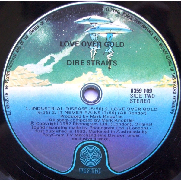 แผ่นเสียง-lp-dire-straits-love-over-gold-1982