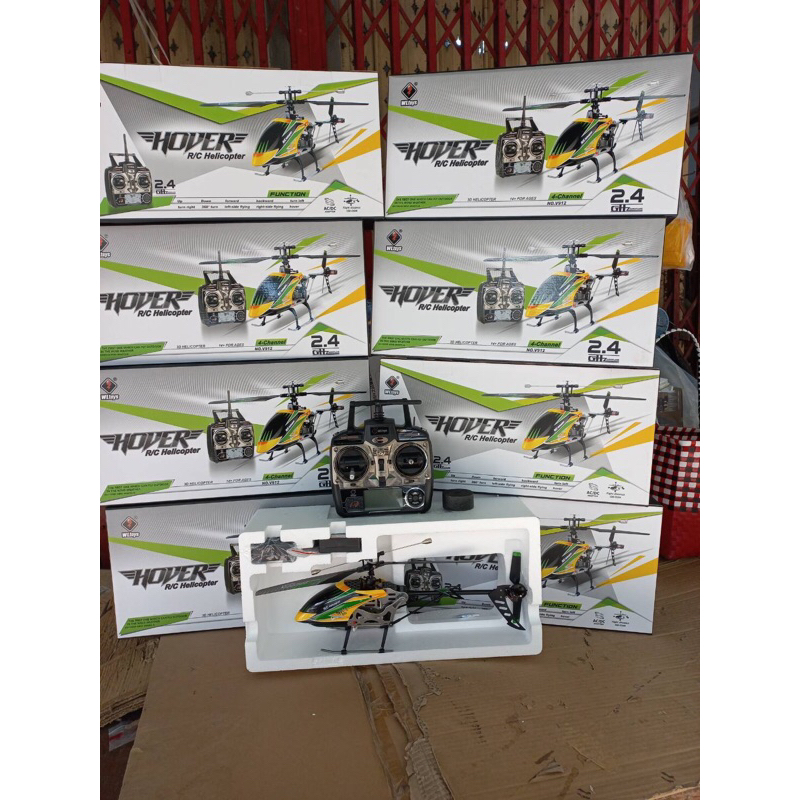 เฮลิคอปเตอร์บังคับ 4ch ใบพัดชั้นเดียว wltoys v912 | Shopee Thailand