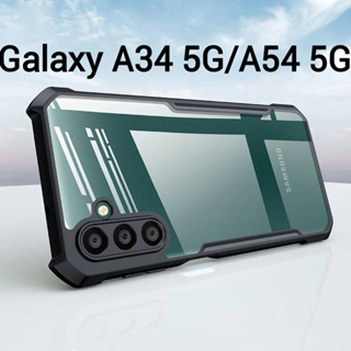 Galaxy S23 FE/A15/A05/A05S/M14 5G/M34 5G/A54 5G(ส่งในไทย)เคสกันกระแทกขอบสีหลังใสSamsung Galaxy A24/A14 5G/4G/A34 5G/A04E