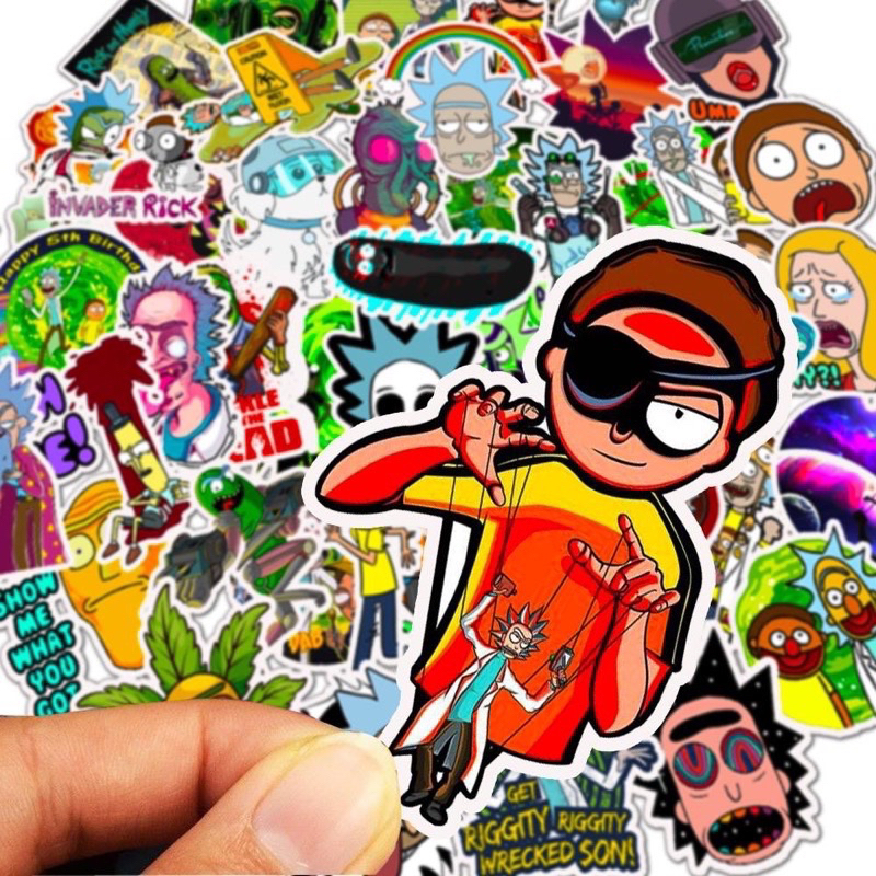 sticker-rick-349-สติ๊กเกอร์นักวิทยาศาสตร์-40-ชิ้น-กันน้ำ-สำหรับตกแต่ง-diy-สติ๊กเกอร์ติดเคสโทรศัพท์-กระเป๋า-สมุดไดอารี่