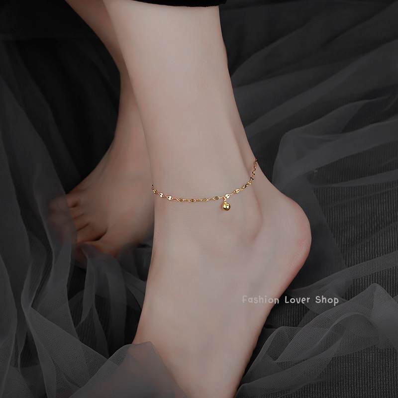 สร้อยข้อเท้า-สร้อยข้อเท้าสำหรับผู้หญิง-anklet-สร้อยข้อเท้าแฟชั่น-สร้อยข้อเท้าสแตนเลส-เรียบหรู