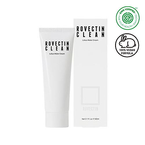 rovectin-clean-lotus-water-cream-60มิล-ครีมดอกบัว-ครีมวีแกน