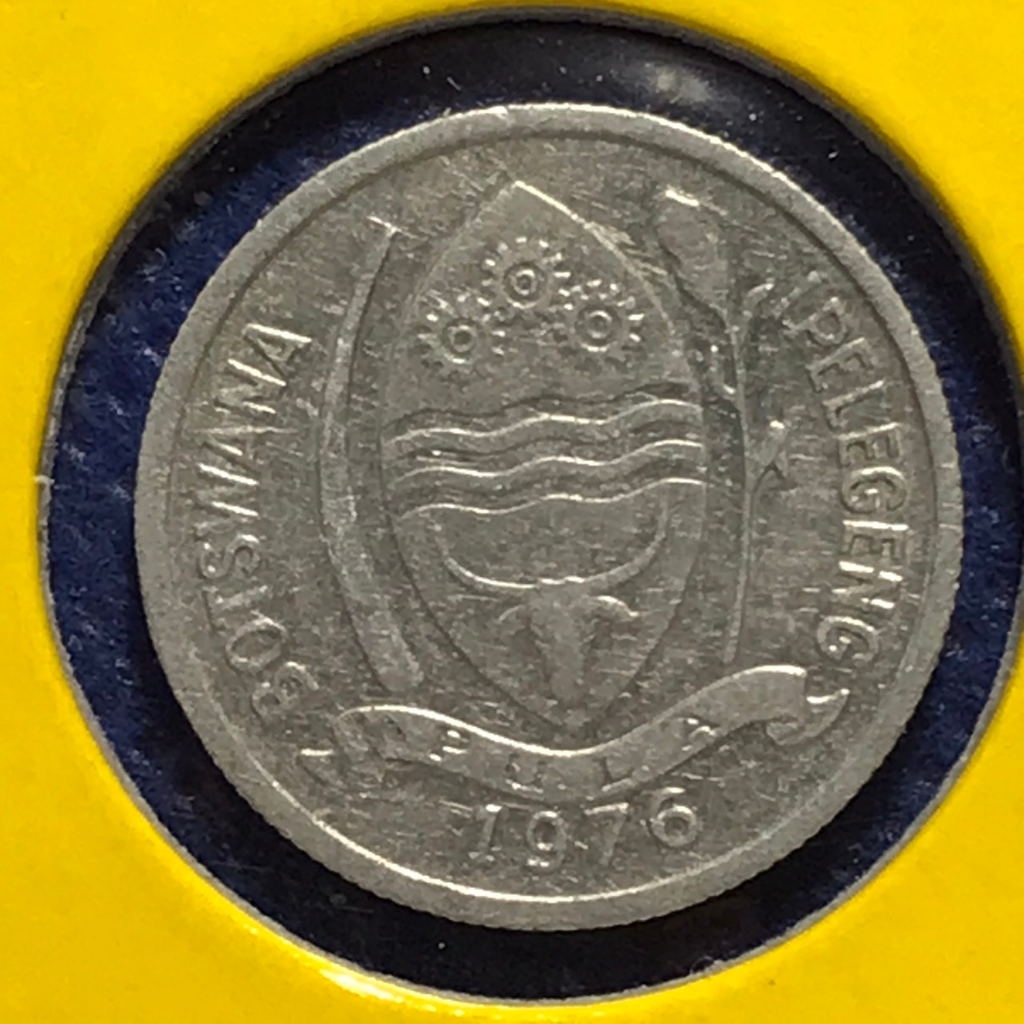 no-61124-ปี1976-botswana-1-thebe-เหรียญสะสม-เหรียญต่างประเทศ-เหรียญเก่า-หายาก-ราคาถูก