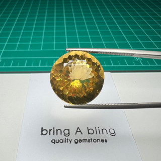 ซิทริน Citrine น้ำหนัก 17.15 ct (16.9x11.4)mm เม็ดนี้สวยมากเหสีองทอง พลอยธรรมชาติ ไม่ผ่านการปรุงแต่ง ไฟเต็ม สะอาด