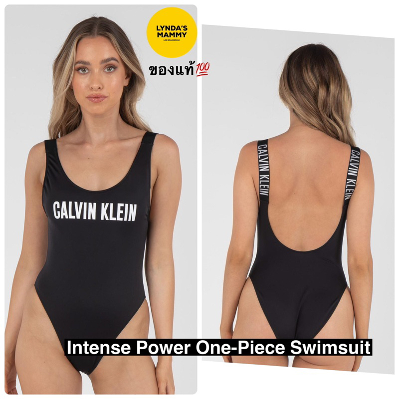 พร้อมส่ง-sw2-ชุดว่ายน้ำ-calvin-klein-intense-power-swimsuit-big-logo-ของแท้