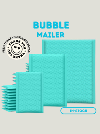 (กรอกโค้ด VY8XBU7D ลด 65.-)(แพค 25-50 ซอง)  ซองบับเบิ้ล Teal ซองกันกระแทก ซองพาสเทล Bubble Mailers