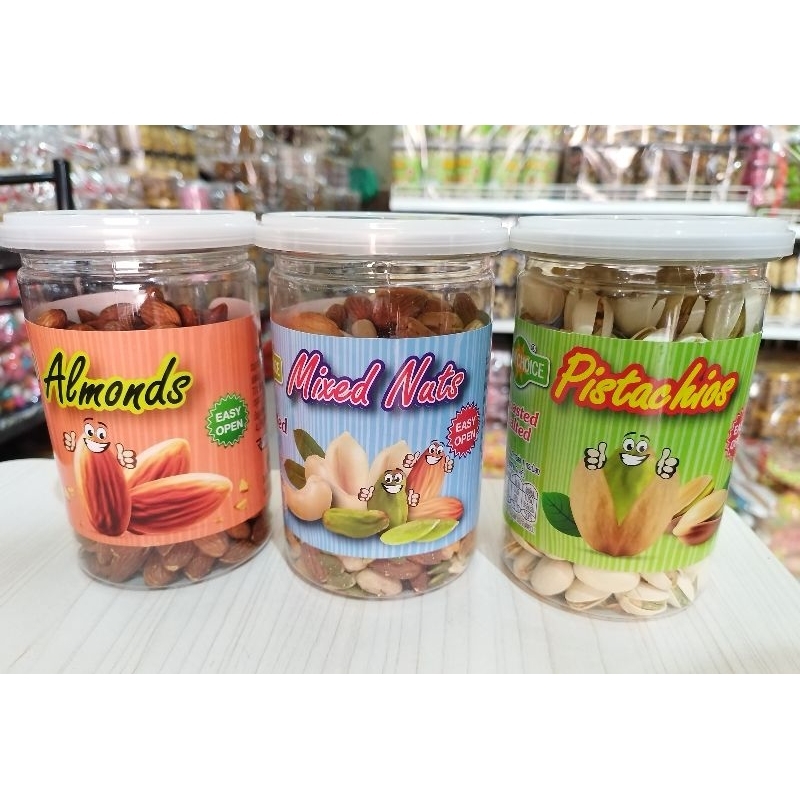 ถั่วตรากู้ดดี้-พิตาชิโอ250กรัม-อัลมอนด์-250-กรัม-mixed-nutsมิกซ์นัท-อบแห้งพร้อมทานบรรจุกระป๋อง650ml