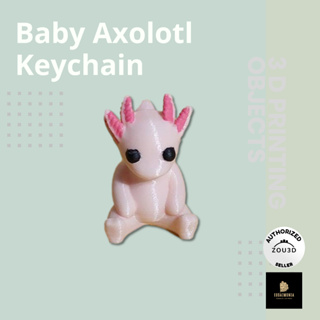 พวงกุญแจซาลาแมนเดอร์ Baby Axolotl