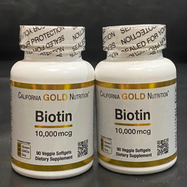 California Gold Nutrition Biotin 10,000mcg 90softgel | Shopee Thailand