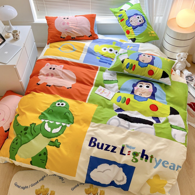 เก็บโค้ดหน้าร้าน-pre-order-ชุดเครื่องนอน-ผ้าปูที่นอน-buzz-lightyear-ผ้า-cotton100-1029