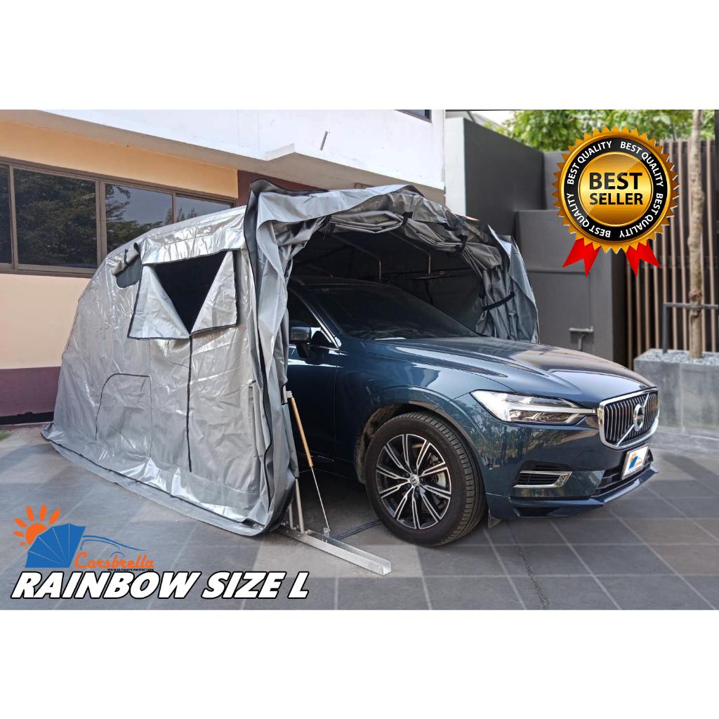 เต๊นท์จอดรถสำเร็จรูป-carsbrella-รุ่น-rainbow-size-l-สำหรับรถขนาดกลาง-ใหญ่