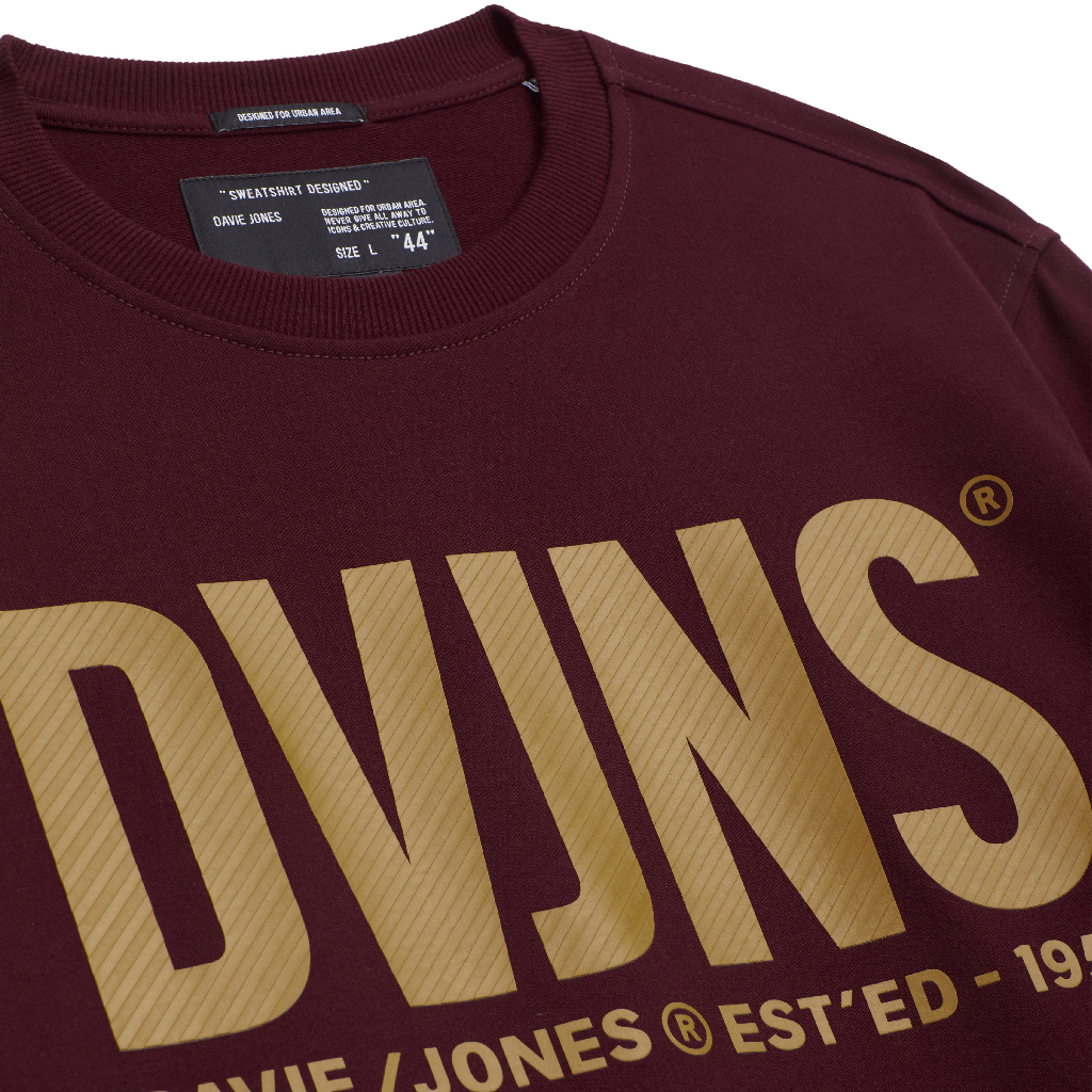 davie-jones-เสื้อสเวตเตอร์-ทรง-regular-fit-พิมพ์ลายโลโก้-สีกากี-สีเขียว-สีเทา-logo-print-sweater-sw0020kh-lg-gy