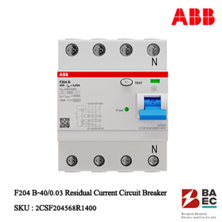 ABB F204 B-40/0.03 Residual Current Circuit Breaker