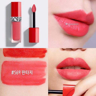 Beauty-Siam แท้ทั้งร้าน !! ลิปดิออร์ของแท้ ราคาถูก DIOR ROUGE ULTRA CARE LIQUID สี 569 ขนาดปกติ #NO BOX