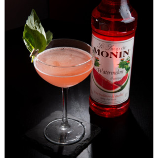 (KoffeeHouse) น้ำเชื่อม MONIN กลิ่น “Watermelon”  ไซรัปโมนิน ไซรัปแตงโม (Monin Watermelon Syrup) บรรจุขวด 700 ml.