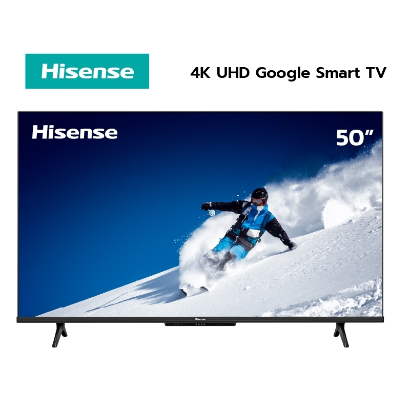 ภาพหน้าปกสินค้าHisense TV 50E7H ทีวี 50 นิ้ว 4K UHD Google TV/DVB-T2 / USB2.0 / HDMI /AV / ปี 2022 Hand-free voice control จากร้าน hisense_official_shop บน Shopee
