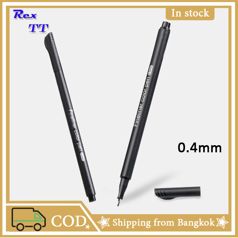 Rex TT 1 pcs Giorgione black 0.4mm waterproof ultra-fine needle pen ...