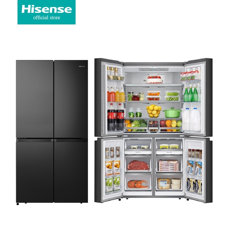 ภาพหน้าปกสินค้าHisense ตู้เย็น 4 ประตู Multidoor 611 ลิตร:21.8Q รุ่น RQ758N4TBV New 2021 จากร้าน hisense_official_shop บน Shopee