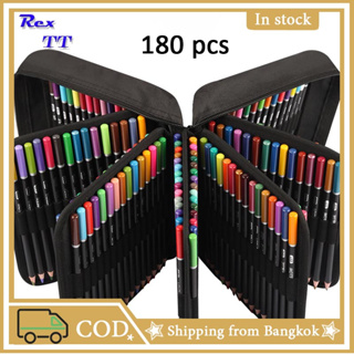 180 color สีมืออาชีพสีน้ำมันดินสอชุดศิลปินภาพวาดร่างไม้ดินสอส Professional adult hand-painted tools color pencils