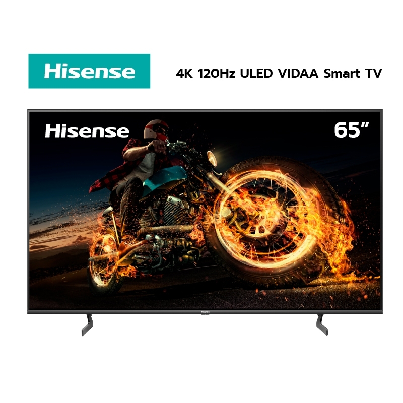 ภาพหน้าปกสินค้าHisense TV 65EU7H ทีวี 65 นิ้ว 4K 120Hz ULED VIDAA U6 Quantum Dot Colour Smart TV Voice control /DVB-T2 / USB2.0/3.0 / HDMI /AV จากร้าน hisense_official_shop บน Shopee