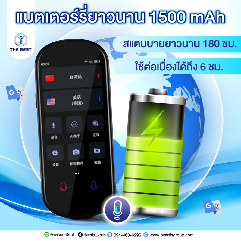 flash-sale-เครื่องแปลภาษา-เครื่องแปลภาษาอัจฉริยะ-แปลไทยออฟไลน์ได้-109-ภาษา-ใหม่-2023-voice-translator-ประกัน-1-ปี