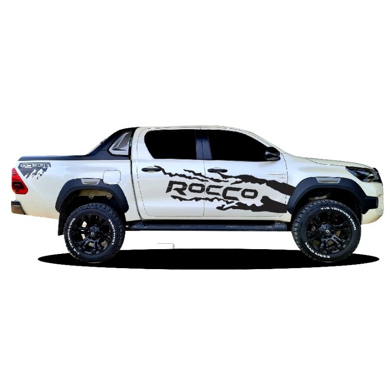 สติกเกอร์ติดรถกระบะ-toyota-rocco-สติกเกอร์ข้างประตู-rocco