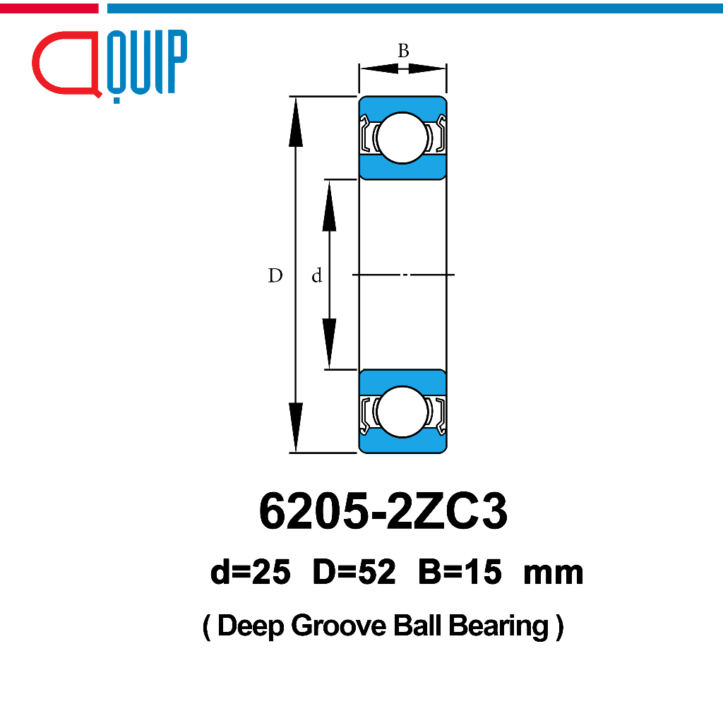 6205-zzc3-ubc-ตลับลูกปืนเม็ดกลมร่องลึก-ฝาเหล็ก-2-ข้าง-6205zzcmc3-deep-groove-ball-bearing-6205-2zc3-6205z-c3