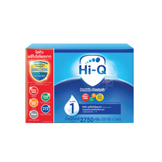 ภาพขนาดย่อของภาพหน้าปกสินค้านมผง ไฮคิวสูตร1 พรีไบโอโพรเทก 2750 กรัม นมผงเด็กแรกเกิด-1ปี นมผง HiQ Prebio ProteQ นมไฮคิวสูตร1 จากร้าน hiq_officialshop บน Shopee