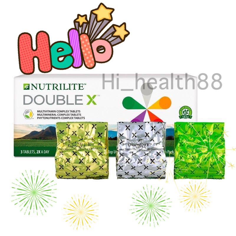 ภาพสินค้าNUTRILITE Double X, Double X Refill) นิวทริไลท์ ดับเบิ้ล เอ็กซ์ รีฟิล และแบบตลับ จากร้าน hi_health88 บน Shopee ภาพที่ 2