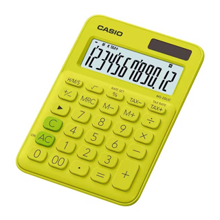 Casio เครื่องคิดเลขตั้งโต๊ะขนาดเล็ก รุ่น MS-20UC-YG สีเหลือง Casio Calculator