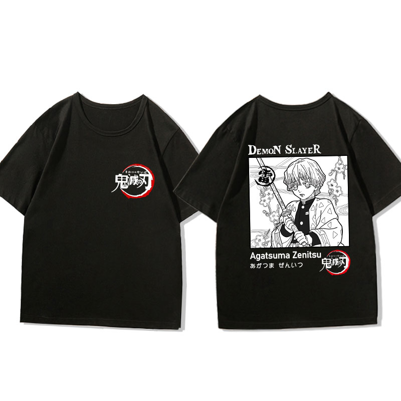 anime-demon-slayer-เสื้อยืด-agatsuma-zenitsu-เสื้อยืดชายอะนิเมะญี่ปุ่นแขนสั้น