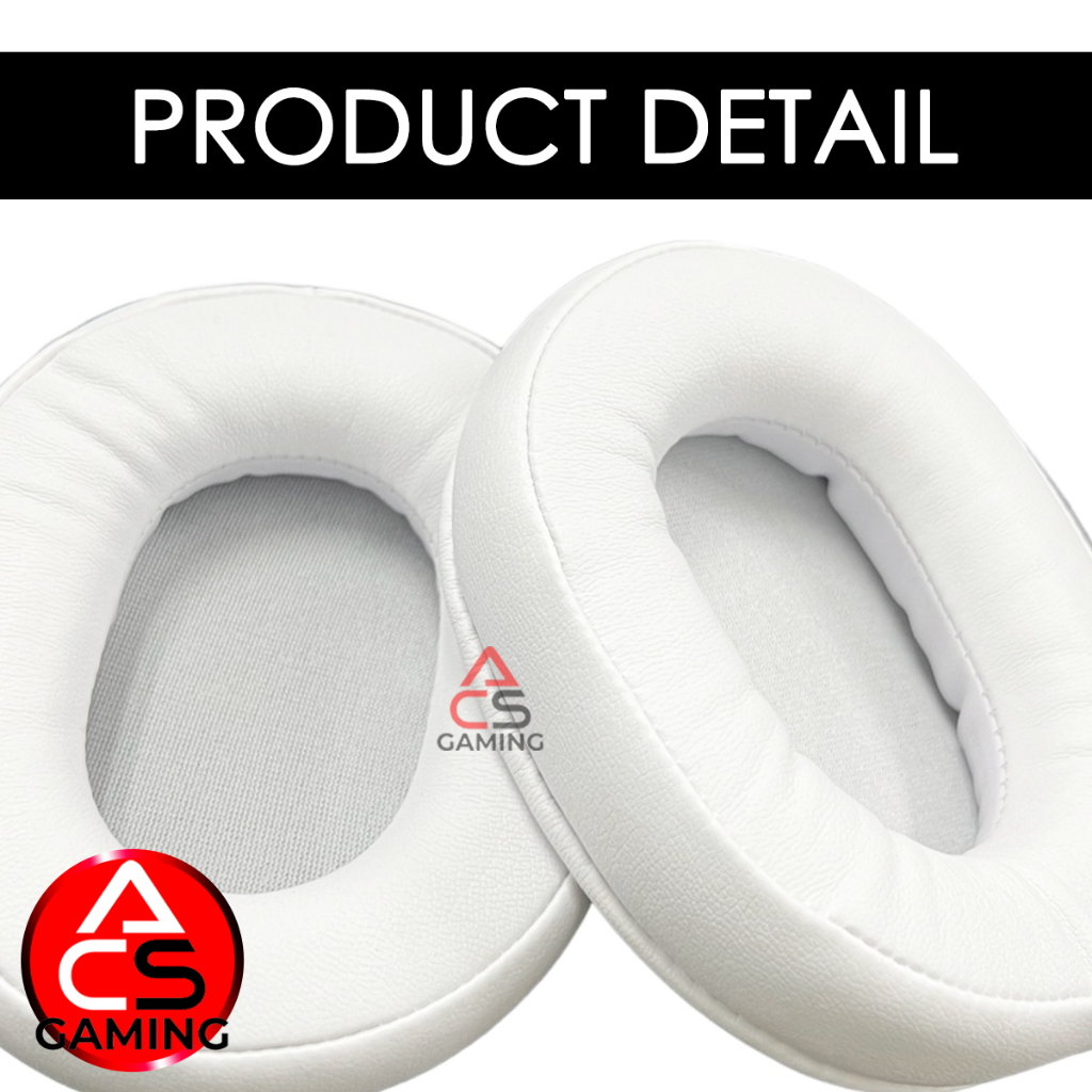 acs-s008-ฟองน้ำหูฟัง-steelseries-หนังสีขาว-สำหรับรุ่น-arctis-1-3-5-7-9x-pro-gaming-headset-จัดส่งจากกรุงเทพฯ