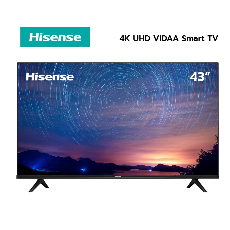 ภาพหน้าปกสินค้าHisense TV ทีวี 43 นิ้ว 4K Ultra HD Smart TV HDR10+ Dobly Vision VIDAA U5 Voice Control รุ่น 43E6H 2.5G+5G WIFI Build in /DVB-T2 / USB2.0 / HDMI /AV จากร้าน hisense_official_shop บน Shopee