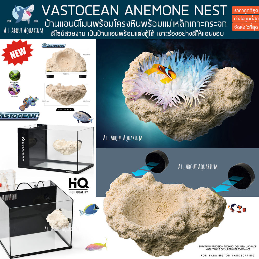 vastocean-anemone-nest-บ้านแอนแบบโครงหินเกาะกระจก-แม่เหล็ก-ดีไซน์สวยงาม-บ้านแอน-แอนนิโมน-ตู้ปลาทะเล-หิน-ปะการัง-ปลา