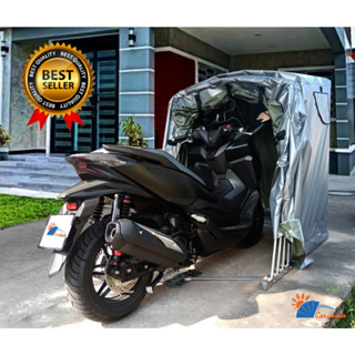 เต็นท์จอดรถสำเร็จรูป CARSBRELLA รุ่น SCOOT สำหรับรถมอเตอร์ไซค์ขนาดเล็ก Aluminium Frame ป้องกันรังสี UV ,ฝุ่น,ฝน