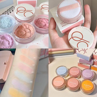 🌈บลัชออน​ 6สี บลัชออนเนื้อแมตต์​ ติดทน กันน้ำ blush powder แป้งปัดแก้ม 6สี