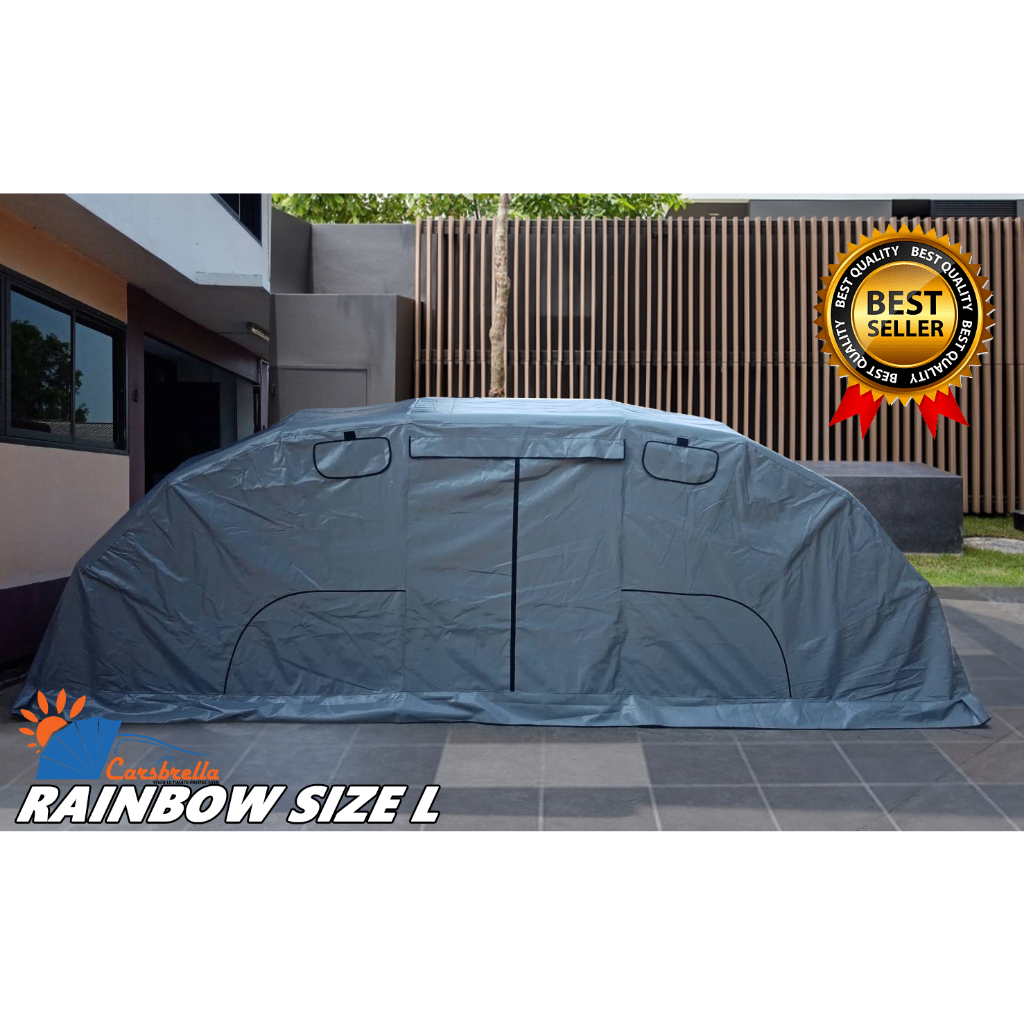 เต๊นท์จอดรถสำเร็จรูป-carsbrella-รุ่น-rainbow-size-l-สำหรับรถขนาดกลาง-ใหญ่