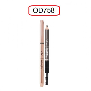 (1แท่ง)Odbo Everyday eyebrow pencil OD758 โอดีบีโอ เอเวอรี่เดย์ อายบราว เพ็นซิล ดินสอเขียนคิ้ว แบบเหลา