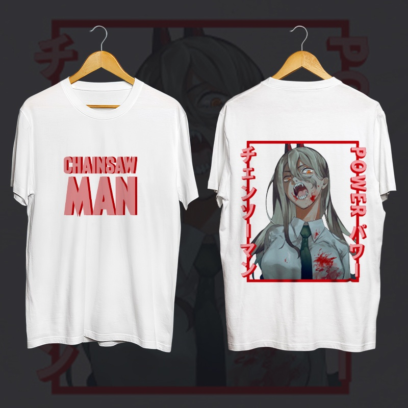 chainsaw-man-makima-เสื้อยืดอะนิเมะญี่ปุ่นสำหรับสาวโดดเดี่ยวเสื้อผ้าแฟชั่นผู้หญิงเสื้อยืดสีขาวที่น่ารัก