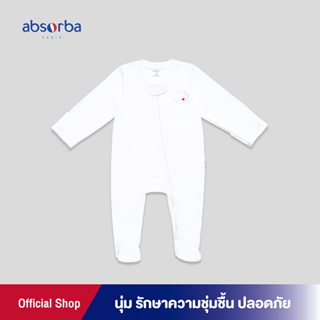 แอ็บซอร์บา ชุดหมียาวซิป 2 ทาง (2 way zip) เคลือบคอลลาเจน สำหรับเด็กแรกเกิด - 6 เดือน คอลเลคชั่น NB.Amour - Rp